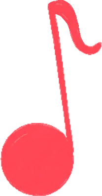 pinke Note, Dekoelement auf Website von Kindermusik "Hier kommt Nina!"
