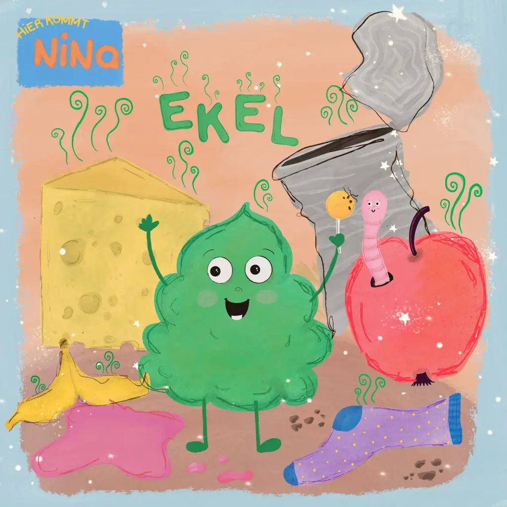 Cover des Songs Ekel, Kindermusik für Groß und Klein der Kinderliedersängerin "Hier kommt Nina!"