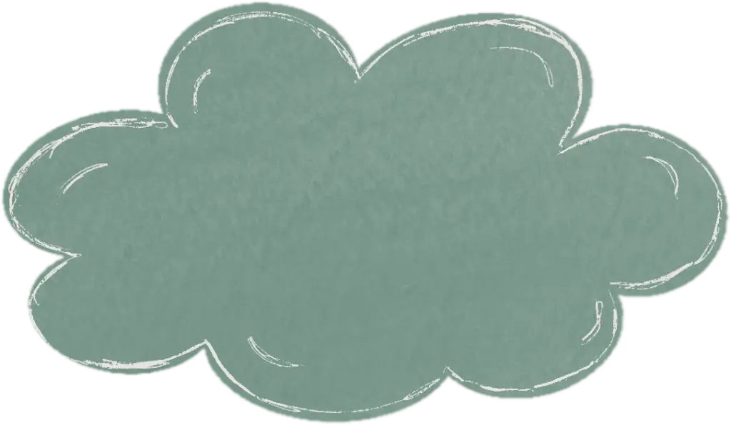 grüne Wolke, Dekoelement Website von Kindersongs "Hier kommt Nina!"
